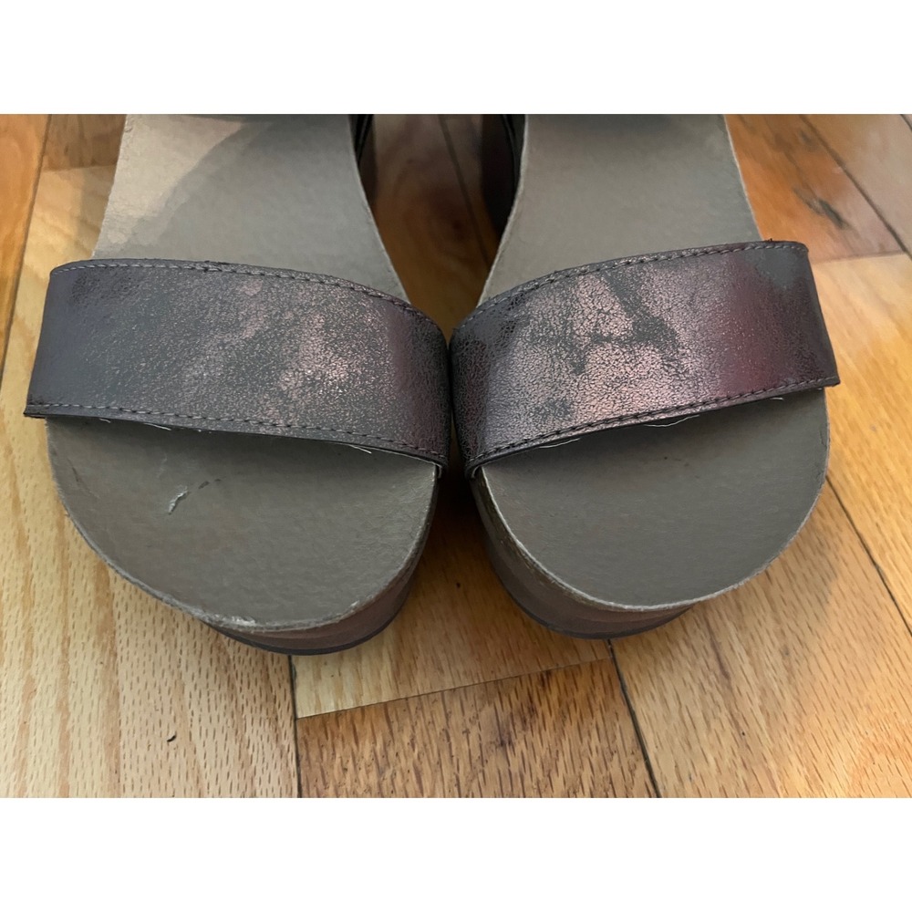 Corkys Platform Sandals Agnus Wedge Shoes Sz 7 Bronze - Picture 6 of 9